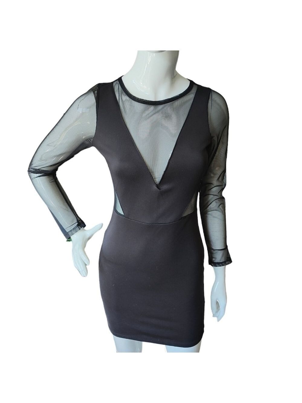SIRENS Bodycon Cutout Y2K Little Black Dress Size XS